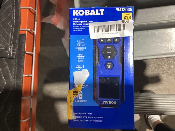 Lot # 960 Kobalt 200-FT Red Laser Distance Measurer $80