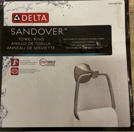 Lot # 970 Delta Sandover Towel Ring $24.00