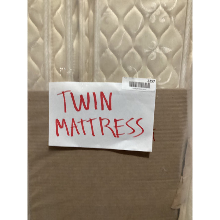 Lot # 2257 Floral Twin Mattress $30.00