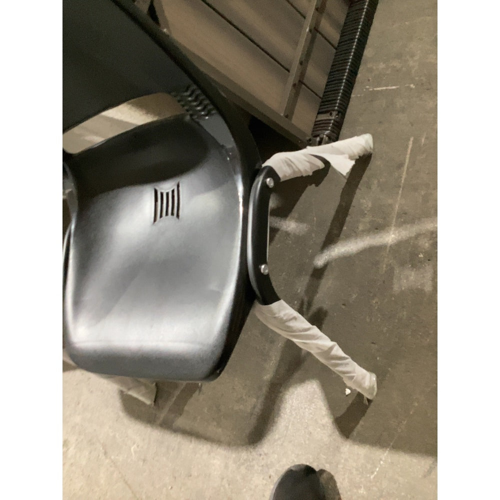 Lot # 2344 Black stackable chair for offices or waiting rooms.