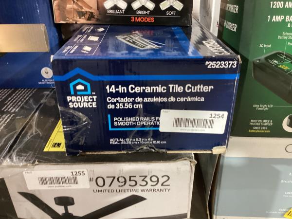 Lot # 1254 Project Source Ceramic Tile Cutter $26