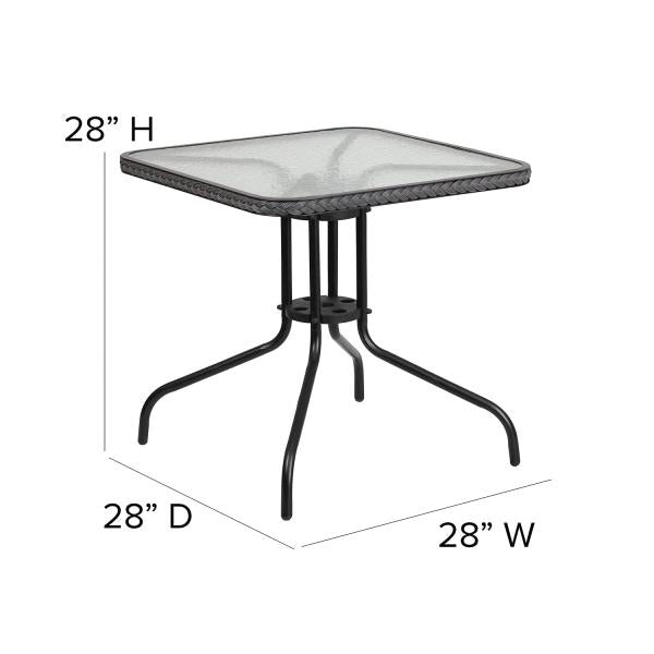 Lot # 2027 Flash Furniture Patio Bistro Table $190.00