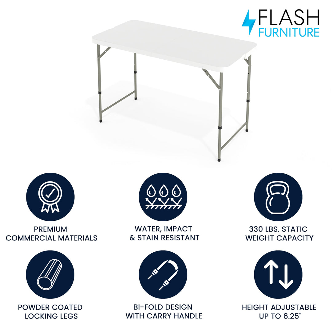 Lot # 2115 Flash Furniture Folding Table $47.77