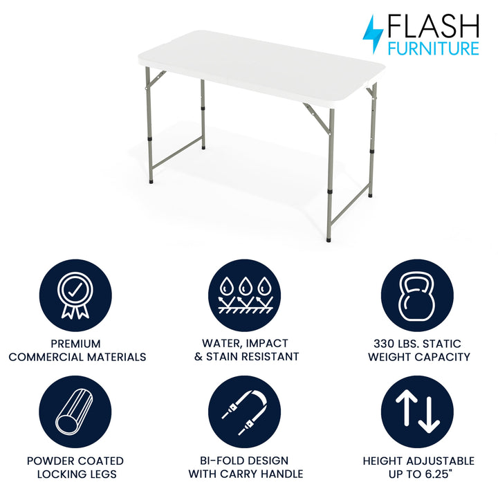 Lot # 2115 Flash Furniture Folding Table $47.77