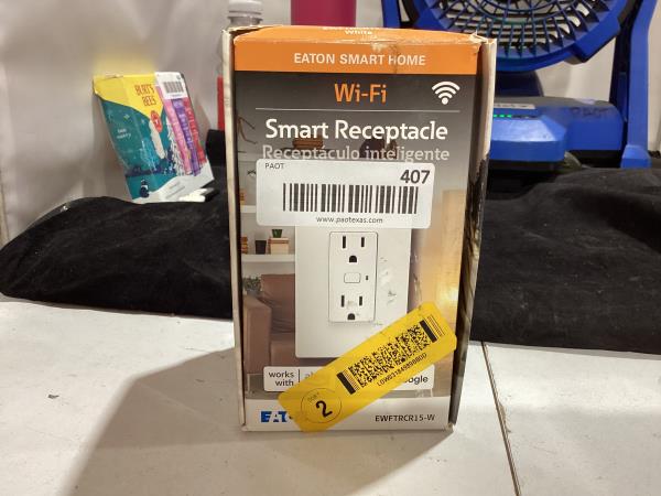 Lot # 407 Eaton Wi-Fi Smart Smart Outlet $33