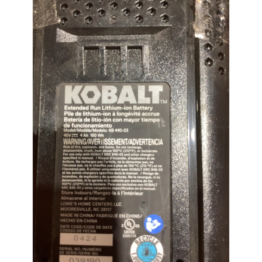 Lot # 115 Kobalt KB 440-03 Battery $25.00
