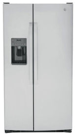 GE 25.3 cu. ft. Side by Side Refrigerator in Fingerprint Resistant Stainless Steel, Standard Depth