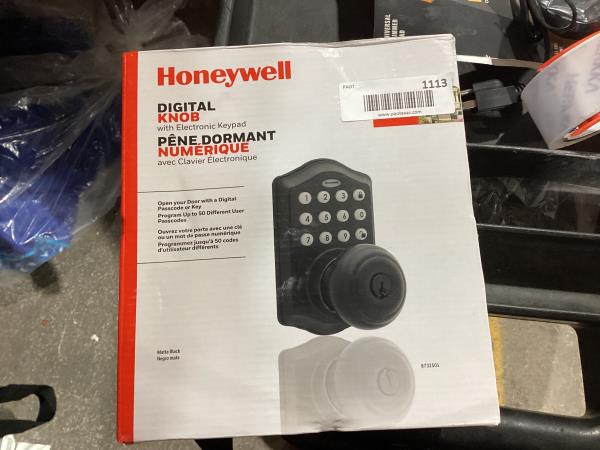 Lot # 1113 Honeywell Electronic Entry Knob $87