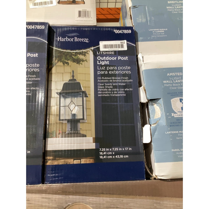 Lot # 932 Harbor Breeze Post Light $60.00