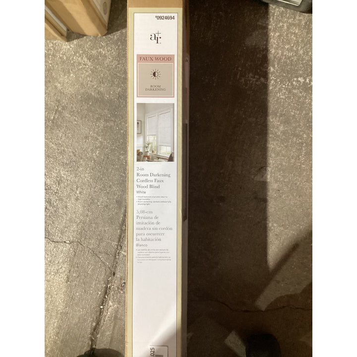 Lot # 1025 ALLEN  ROTH 2 Room Darkening Faux Wood Blind $65