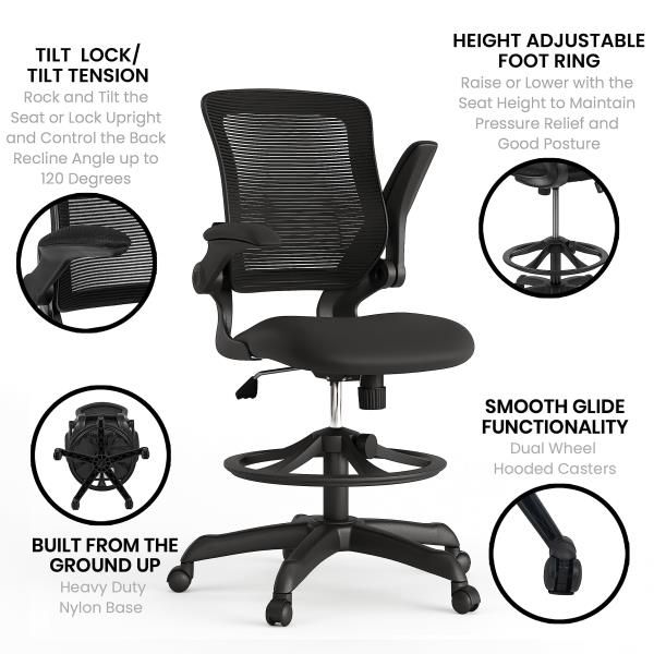 Lot # 1919 Flash Furniture Mid-Back Swivel Office Chair $201