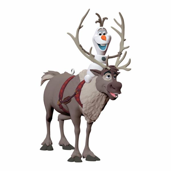 Lot # 89  Keepsake Christmas Ornament Frozen Olaf and Sven