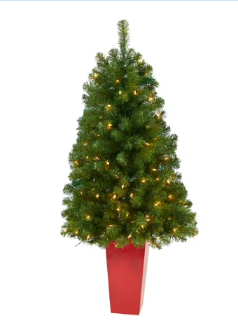 Lot # 1554 4'virginia fir xmas tree $128