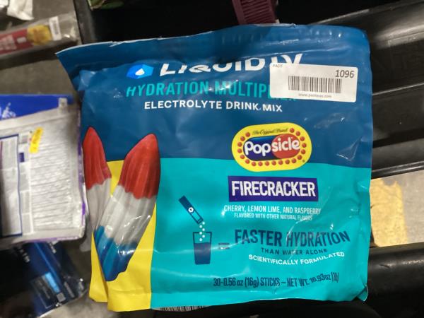 Lot # 1096 Liquid Hydration Multiplier Popsicle Firecracker