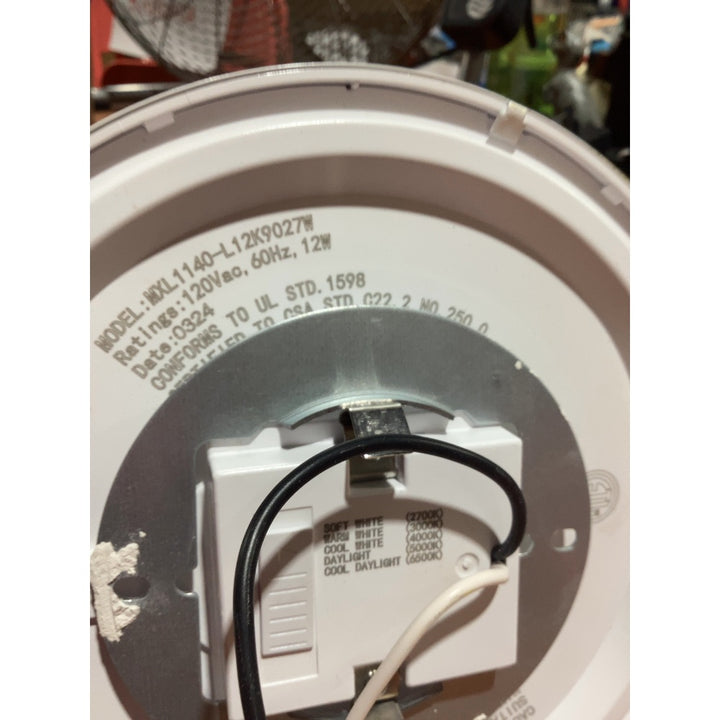 Lot # 1463 White LED Flush Mount Light - $20