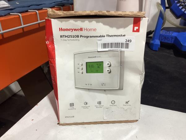 Lot # 249 Honeywell 7-Day Programmable Thermostat $56