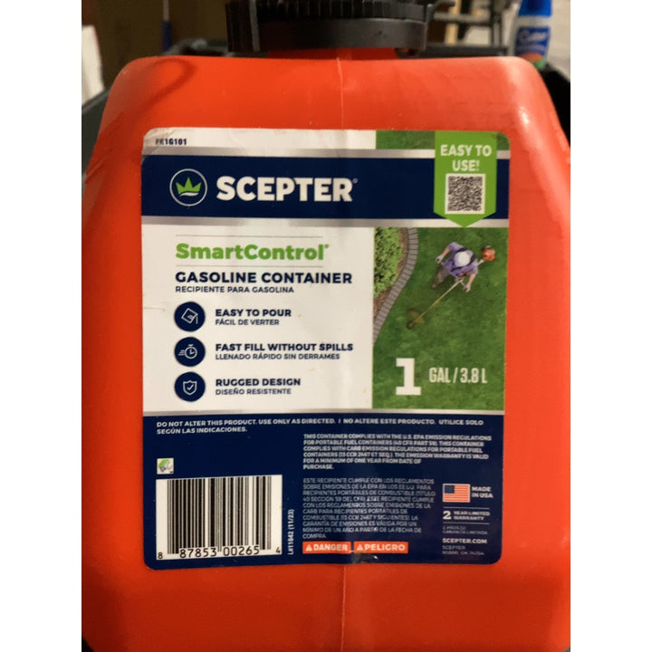 Lot # 1144 Scepter Gas Can $17.73