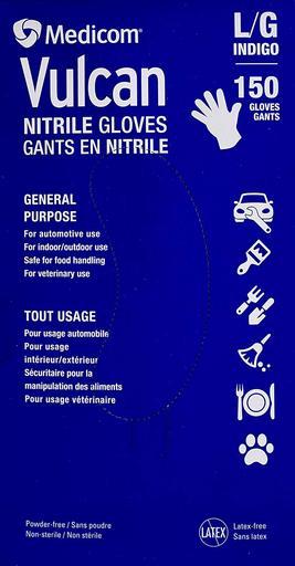 Lot # 773 Vulcan Powder-free Gloves Large Pack of 150