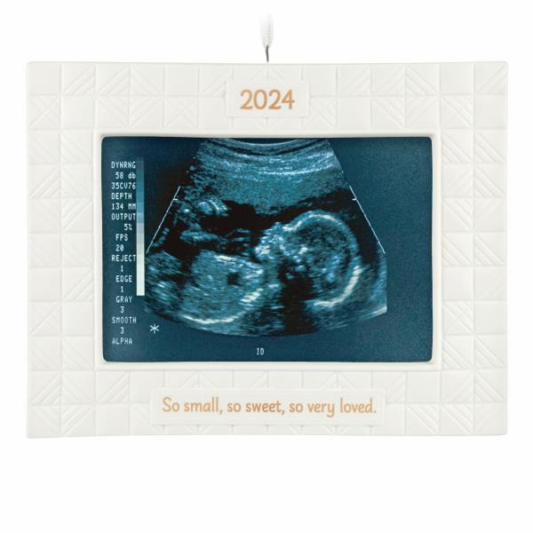 Lot # 81 Keepsake Christmas Ornament Sonogram Photo Frame