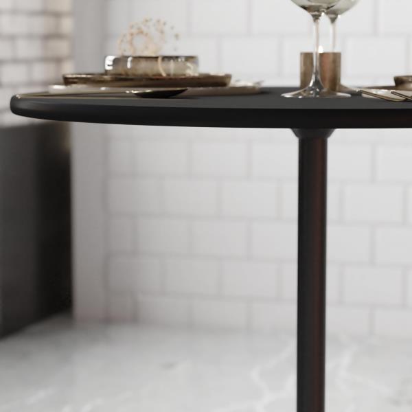 Lot # 1661 Lars Black 30'' Round Wood Cocktail Table $140