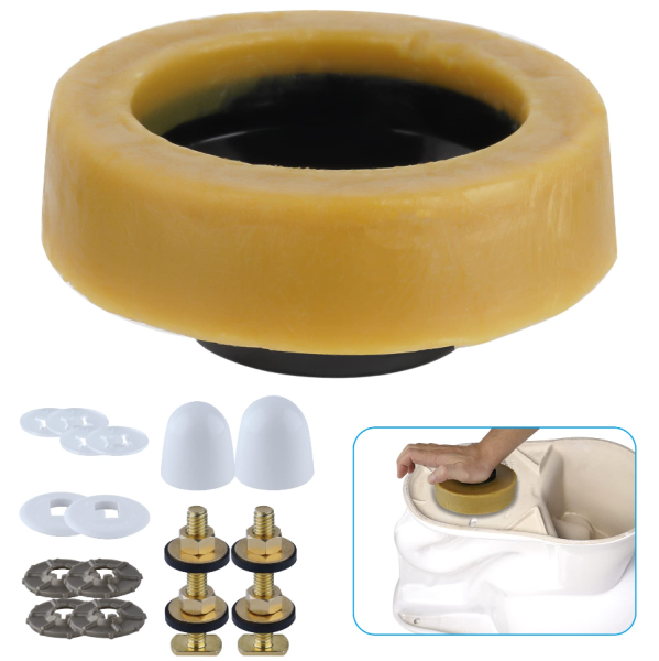 Lot # 800 Jumbo toilet wax ring with bolts Toilet Wax Rings