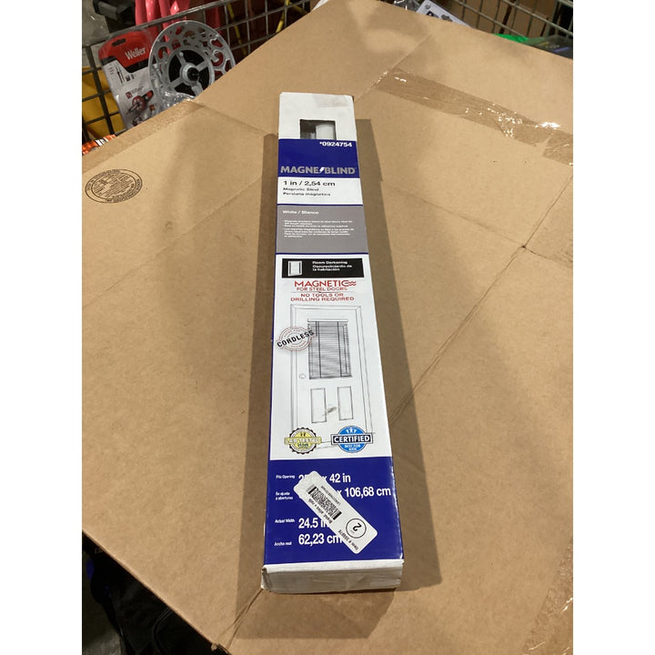 Lot # 130 MAGNEBLIND Window Blind White $45