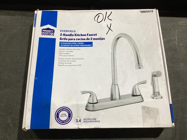 Lot # 1742 Project Source High-arc Kitchen Faucet $69