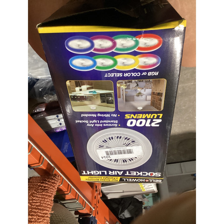 Lot # 1014 Bell  Howell Socket Air Light Fan $25