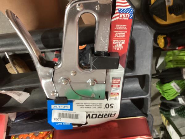 Lot # 1094 Arrow T50 Heavy Duty Staple Gun $32