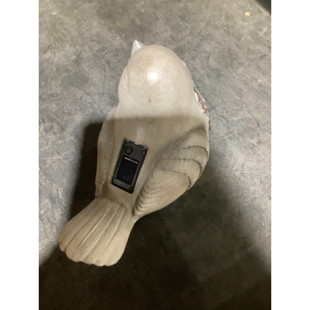 Lot # 482 Style Solar LED Bird Statue - Outdoor decor