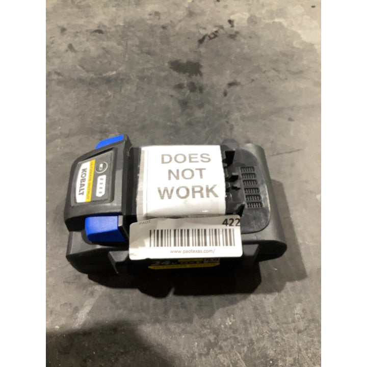 Lot # 422 Kobalt Battery $40.00