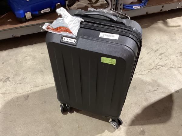 Lot # 1587 Elite Luggage Expandable Hardside Spinner Luggage, Black, 21" Carry-on