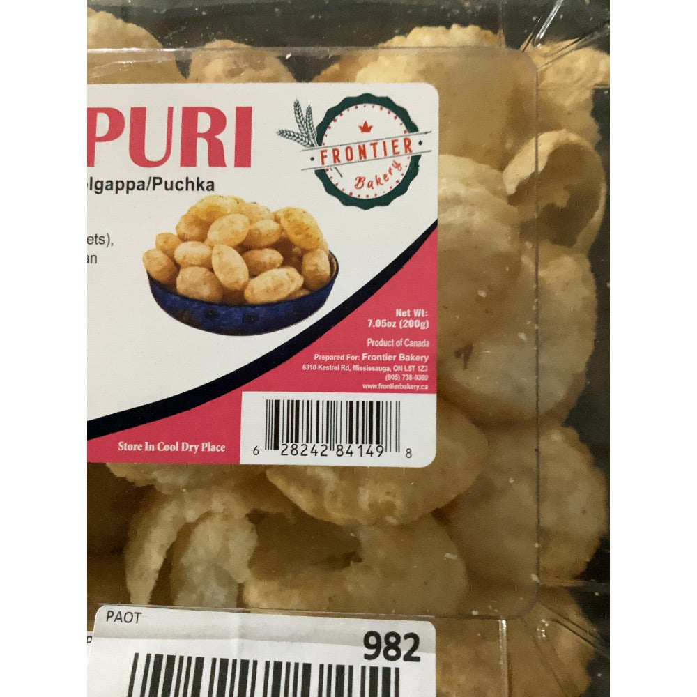 Lot # 982 Frontier Bakery Pani Puri $8.00