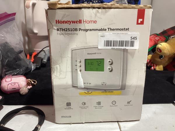 Lot # 545 Honeywell 7-Day Programmable Thermostat $56