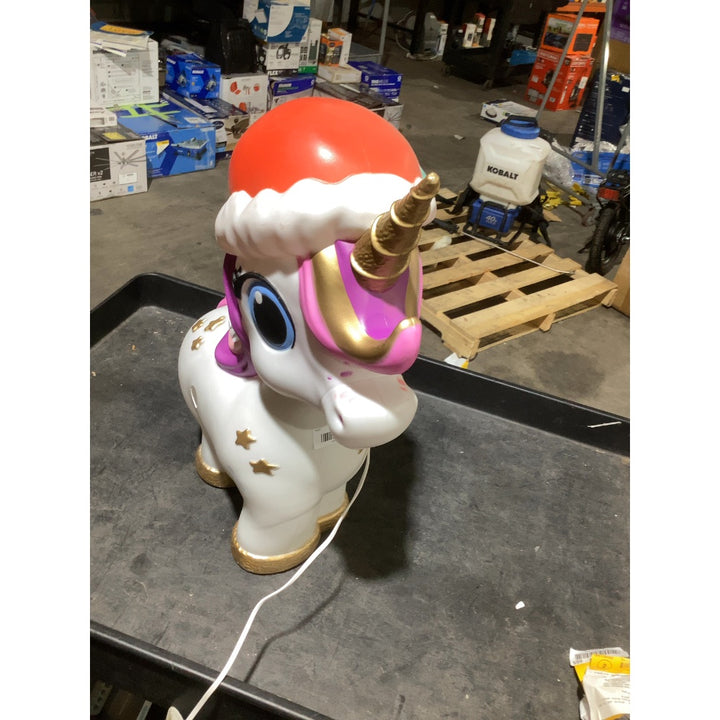Lot # 479 Holiday Unicorn Blow Mold $20.00