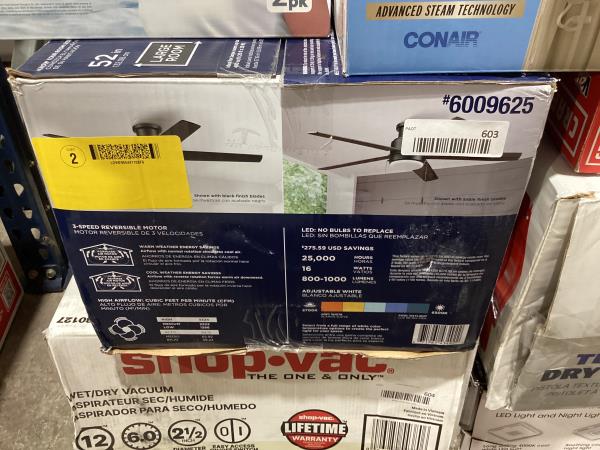 Lot # 603 Harbor Breeze CEILING FAN $120