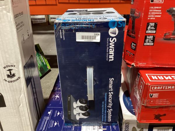 Lot # 1004 Swann 4-Channel 64GB DVR Security Camera $189