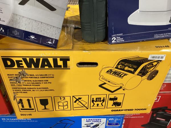 Lot # 2 Dewalt D55146 Compressor 4-1/2g $459