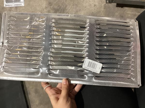 Lot # 179 Air Vent 8 in. H X 16 in. L Mill Aluminum Undereave Vent