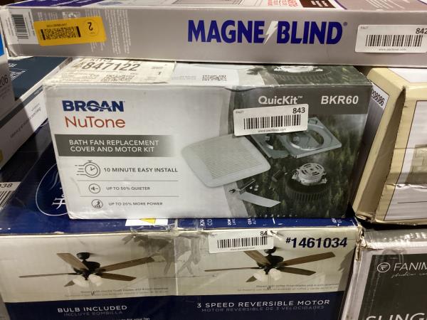 Lot # 843 Broan-NuTone Sones Bathroom Motor $64
