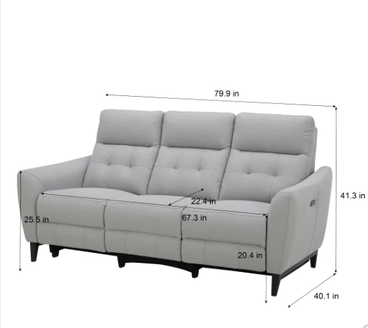 ALPENDALE FAB PWR SOFA