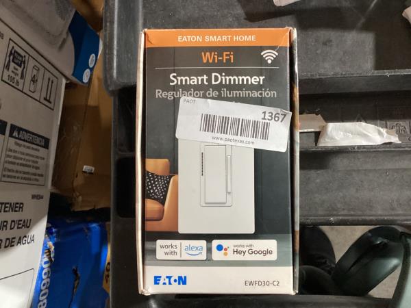 Lot # 1367 Eaton Smart Home Wifi Smart Dimmer $60