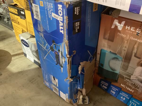 Lot # 1990 Kobalt 10in 15Amp Portable Jobsite Table Saw $300
