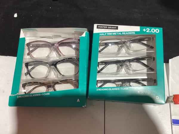 Lot # 242 Foster Grant Reading Glasses +2.00 2 Count