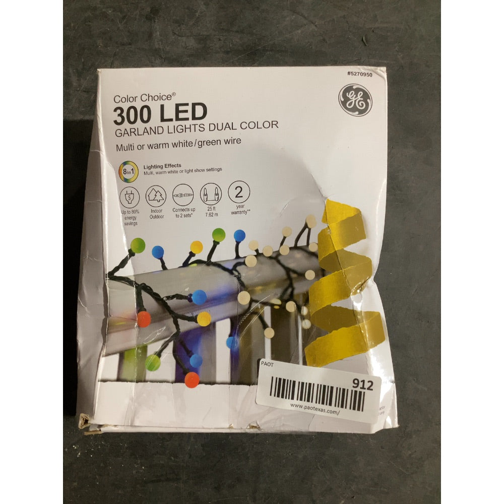 Lot # 912 GE LED Garland Lights $38