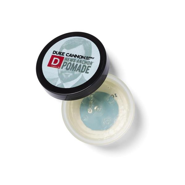 Lot # 421 Duke Cannon Supply Co. - News Anchor Pomade, Sandalwood and Citrus Hints (4.6 oz) Natural Matte, Medium-to-Strong Hold Pomade for All Hair Types