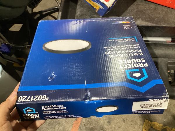 Lot # 1789 Project Source Integrated Flush Mount Light $40