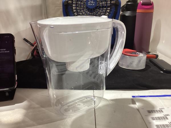 Lot # 1476 Brita Metro Water Filter Pitcher with SmartLight Change Indicator, BPA-Free, Replaces 1,800 Plastic Water Bottles a Year, Lasts Two Months, Includes 1 Filter, Small - 6-Cup Capacity, White