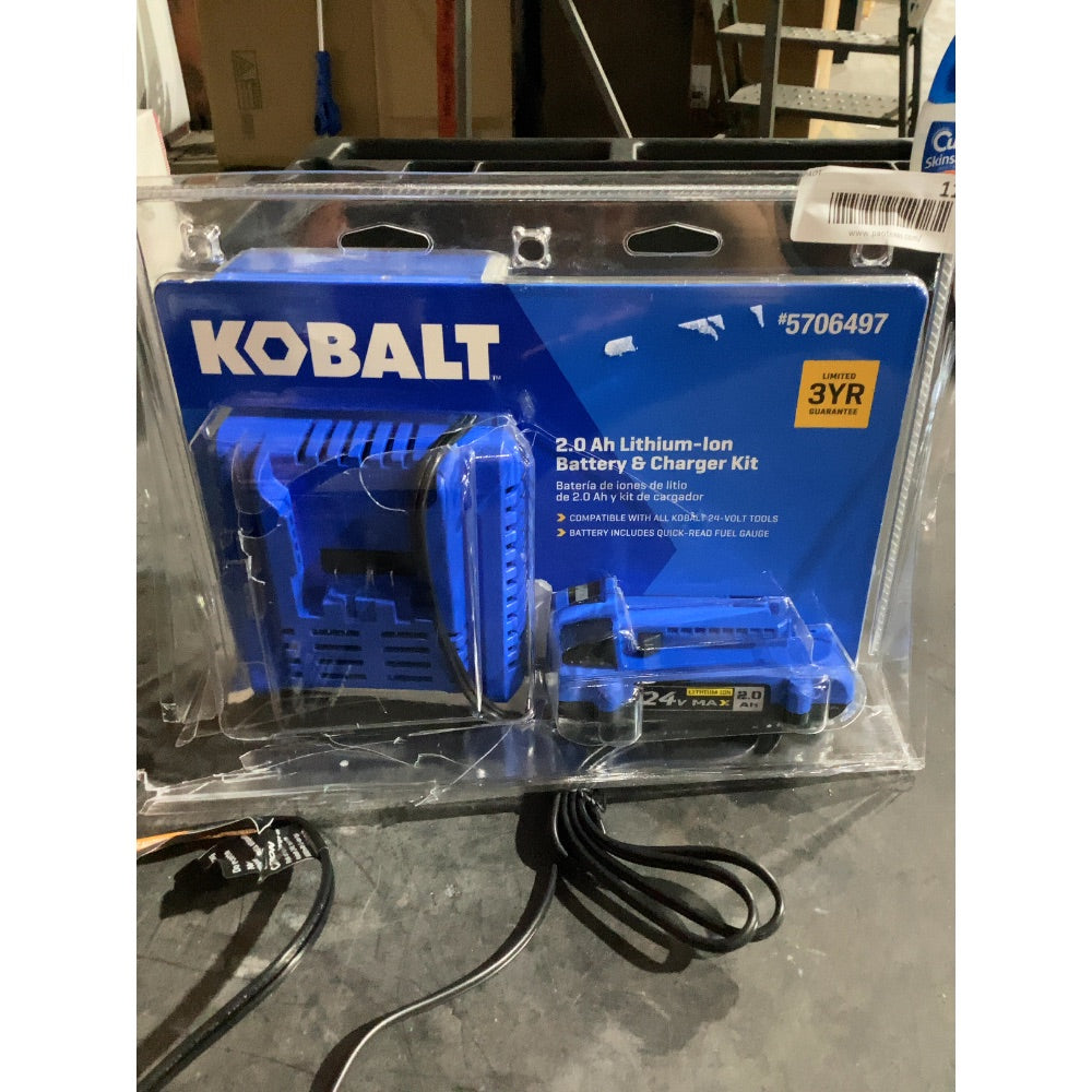 Lot # 1145 Kobalt Battery  Charger $59.98