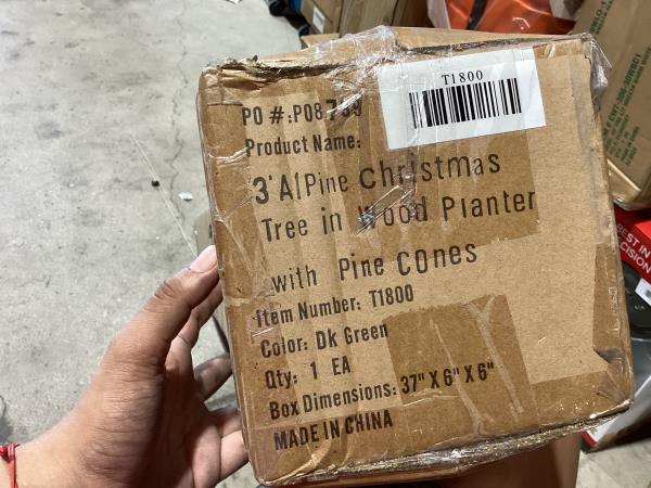 Lot # 1561 Nearly Natural 3-ft Pine Artificial Christmas Tree $55